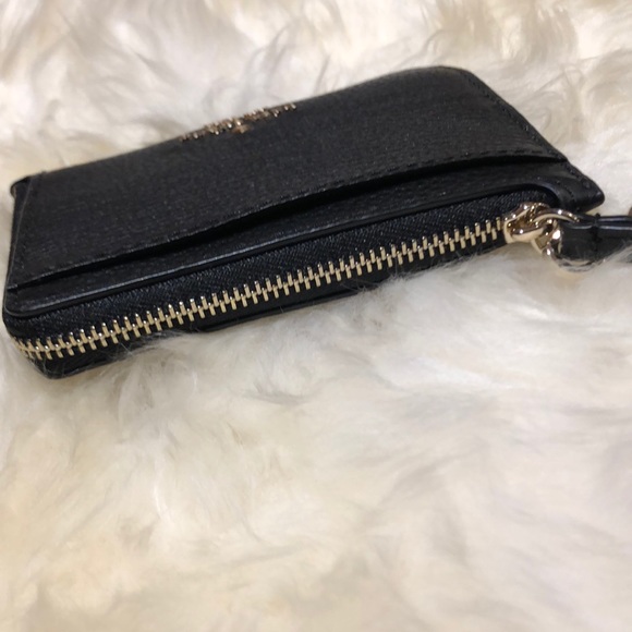 Black Kate Spade leather wristlet card holder - Picture 3 of 3